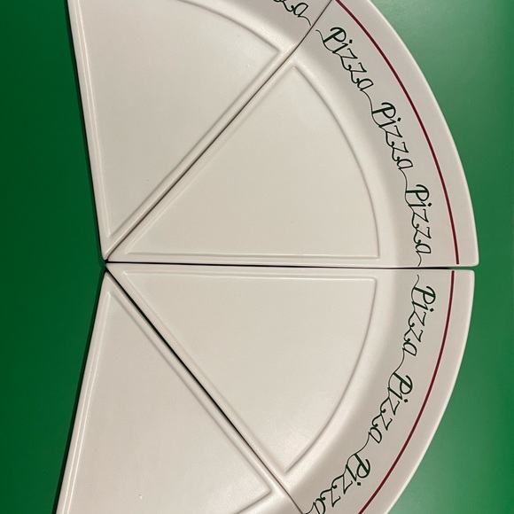 Vintage House of Lloyd Pizza by the slice Ceramic plate set of 4 - Picture 4 of 12